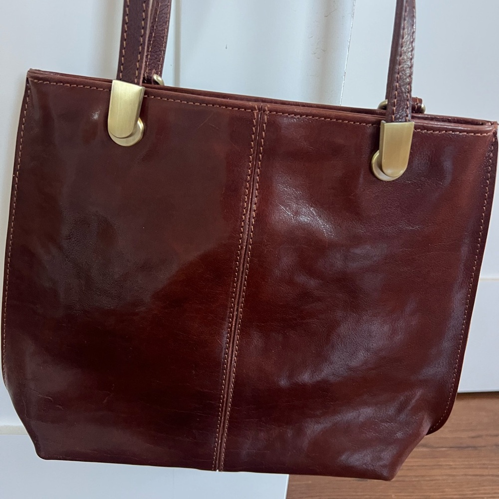 Antonella Ferrante Bag | Purse | Backpack, Italian Leather. Maroonish brown.